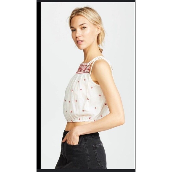 Free People Tops Free People Eternal Love Embroidered Top NWOT M revolve boho - Picture 4 of 11
